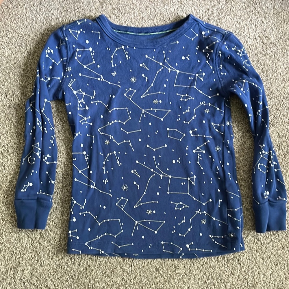 Kids JCrew Crew Cuts glow in the dark star PJs!
